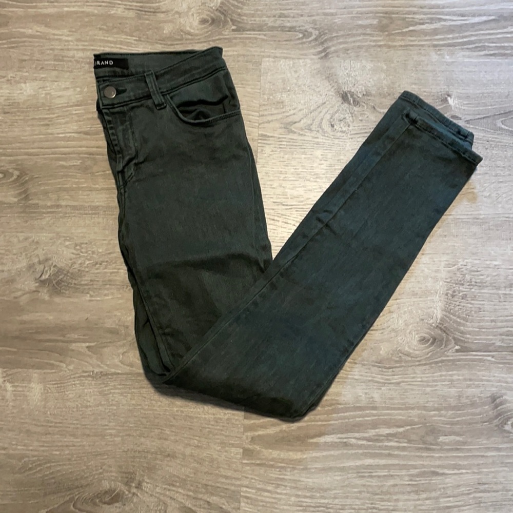 J brand skinny Jean; Forest green color